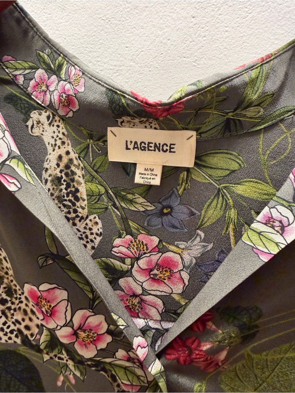 L'Agence Silk Floral Print Blouse - Picture 3 of 5